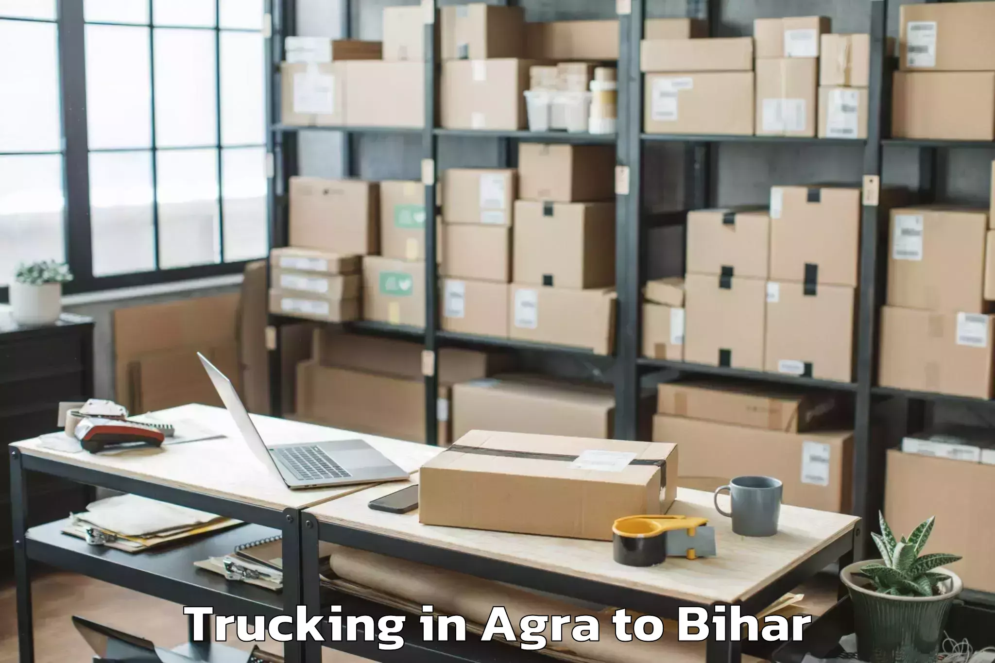 Top Agra to Charaut Trucking Available